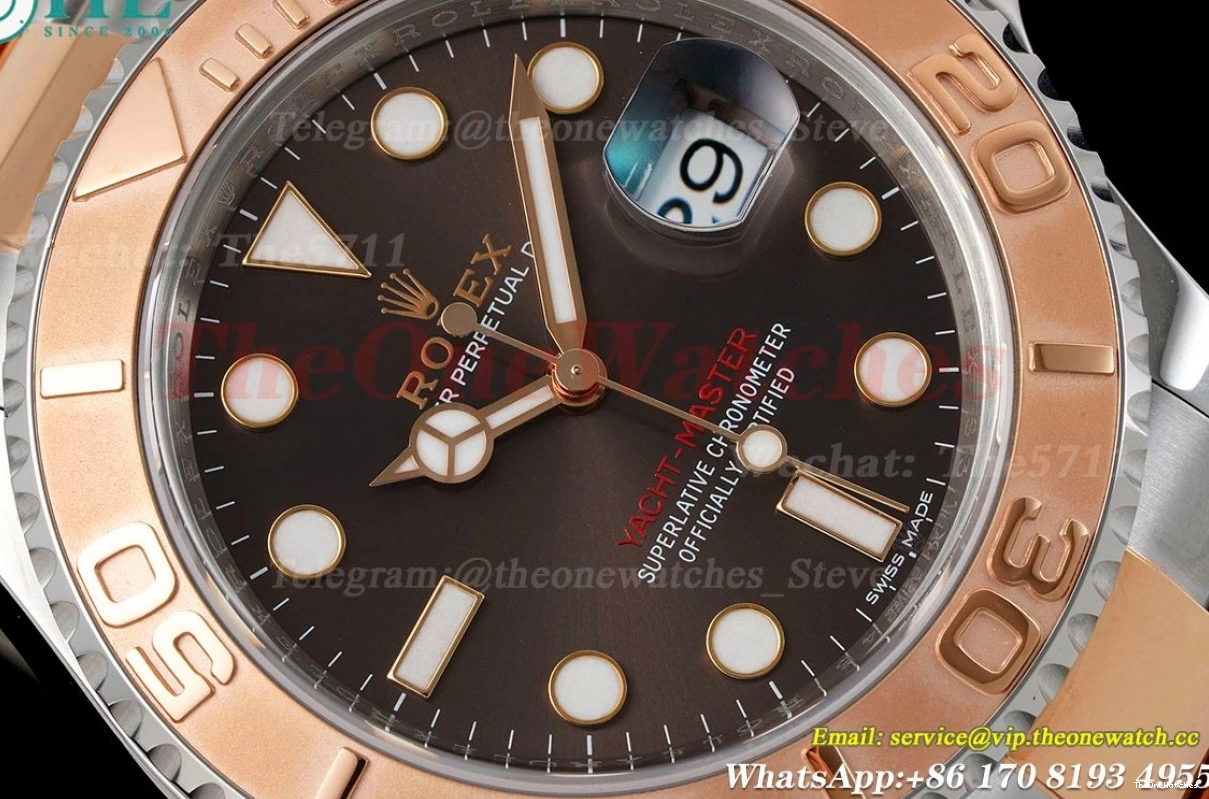 VSF Dial VS3135 Yacht-Master Brown 116621 RG SS 40mm 0131